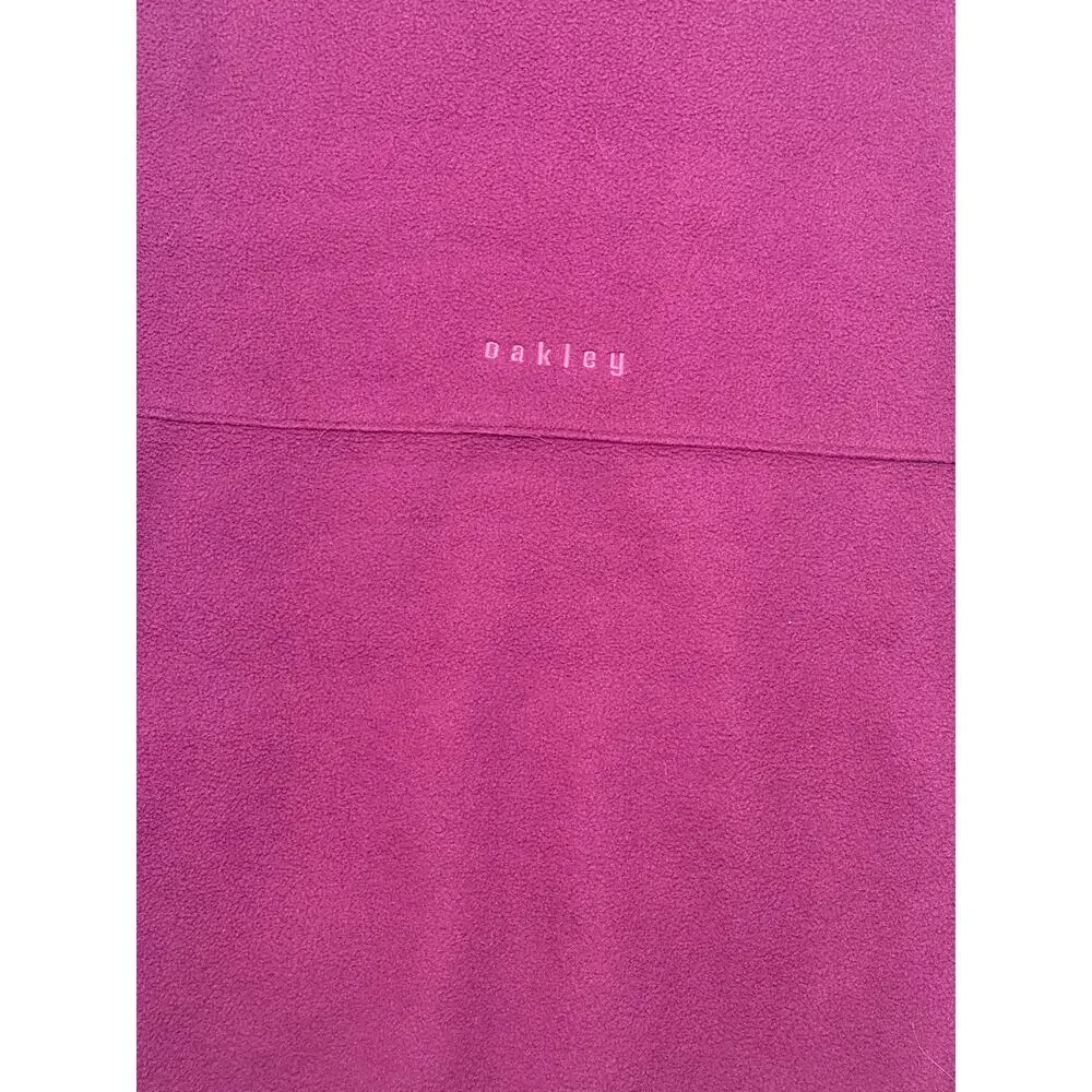 OAKLEY POLARTEC FLEECE PURPLE FULL ZIP HOODIE‎ W/ PINK LOGO WOMENS L/XL